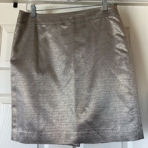 Ann Taylor LOFT metallic pencil skirt